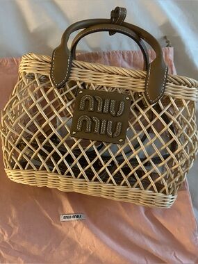 Wicker Tote Purse